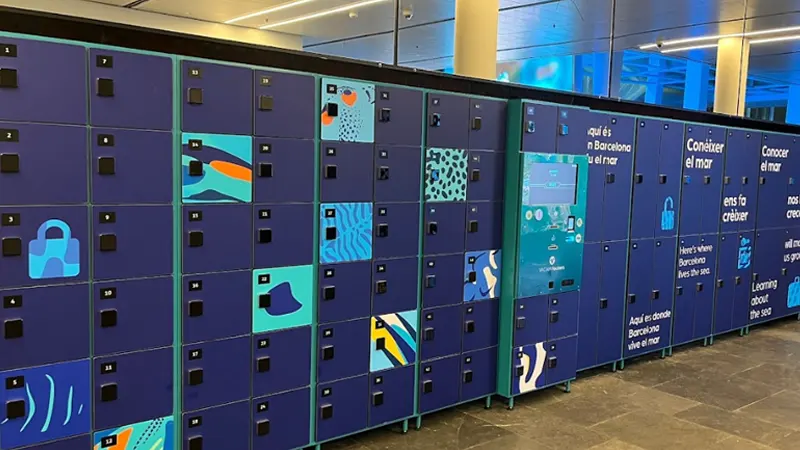 Smart Lockers en Aquarium Barcelona
