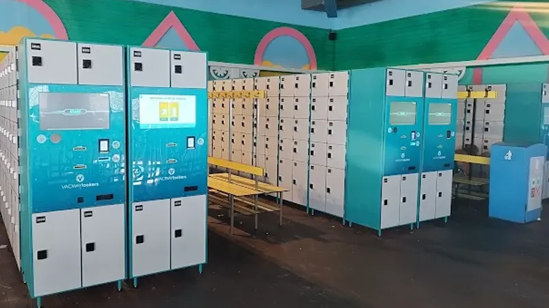 Smart Lockers en parque acuático